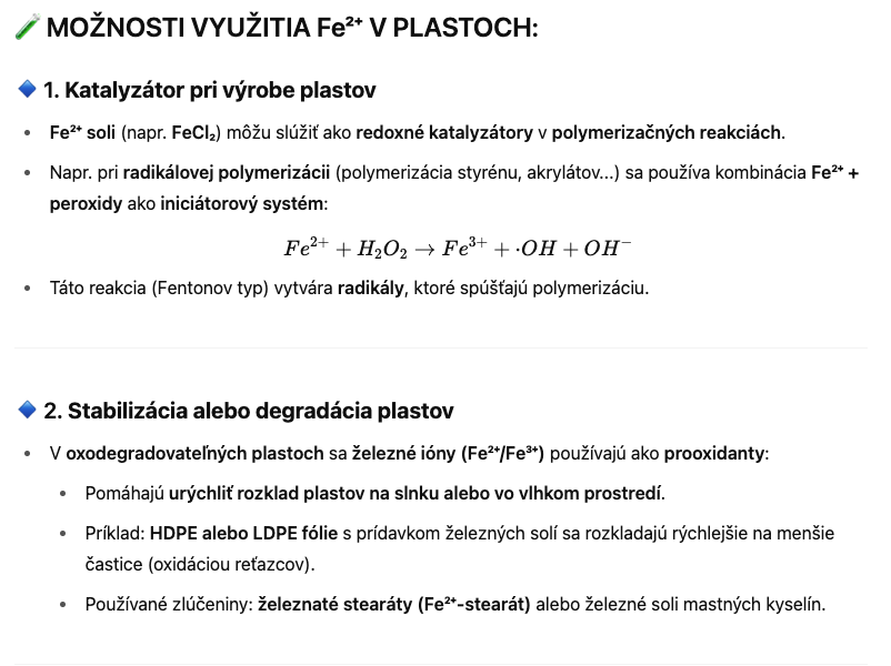 Myslím, teda pochybujem.. Pochybujem, teda myslím.. Alebo ako vyrobiť plast degradovateľný v morskej vode: